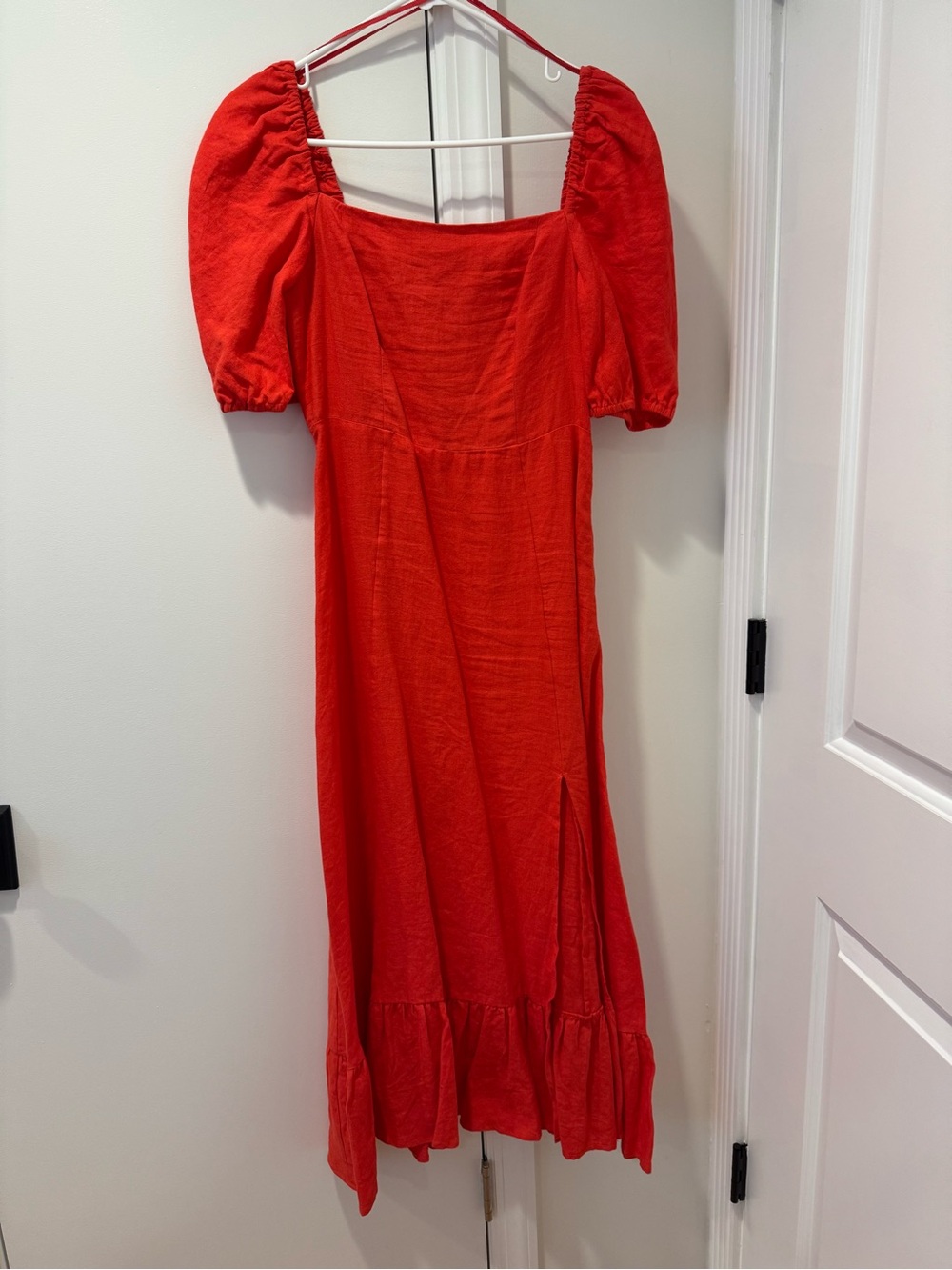 & other stories Puff Sleeve Midi Dress, size 6